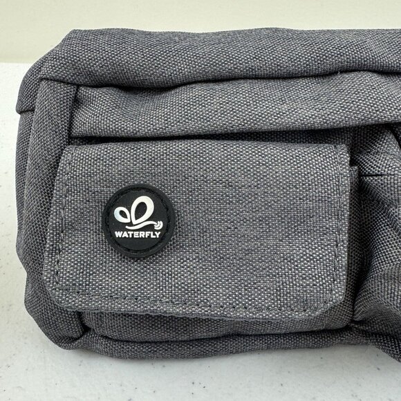 WATERFLY Fanny Pack Chest Bag Lightweight Adjustable Belt Zip Pockets Gray - Picture 2 of 13